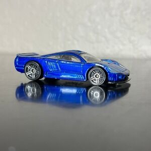 Hot Wheels Saleen S7 1:64 Blue 2002 First Editions Flames Diecast Car Miniature